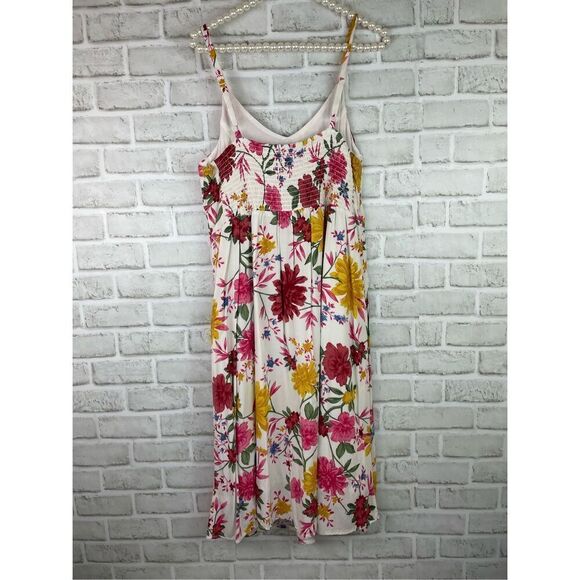 Old Navy Cami Floral Fit and Flare Midi Sundress Size Large Petite - Picture 2 of 8